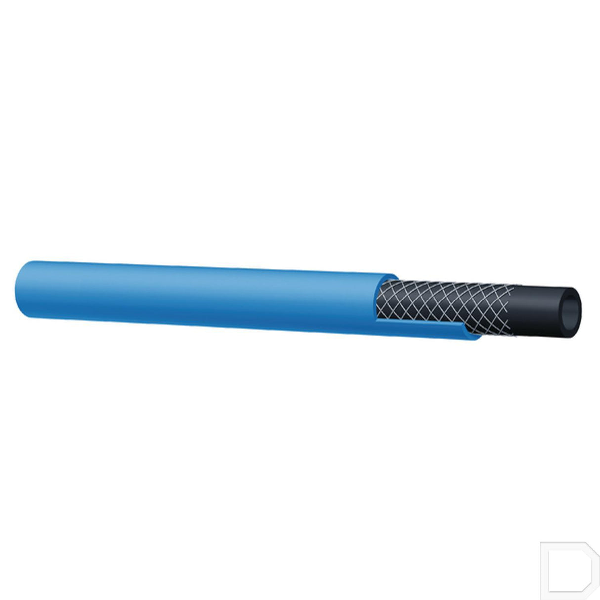 Lijmslang/Persluchtslang blauw 10 mm 50 meter rol