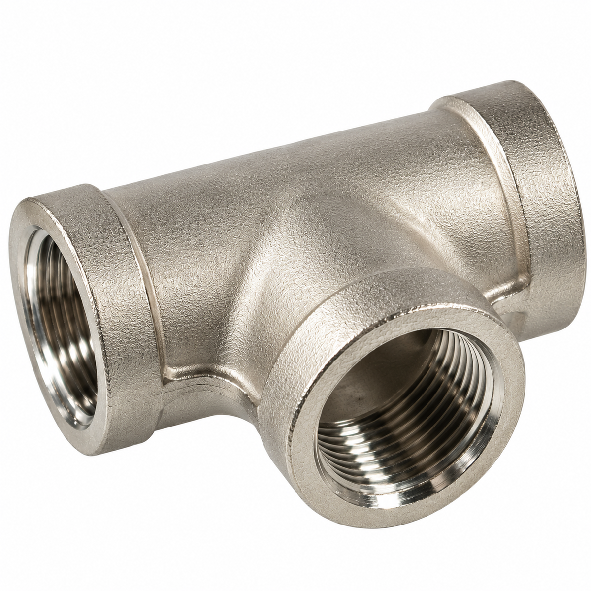 T-stuk 3x binnendraad 1/4'' rvs